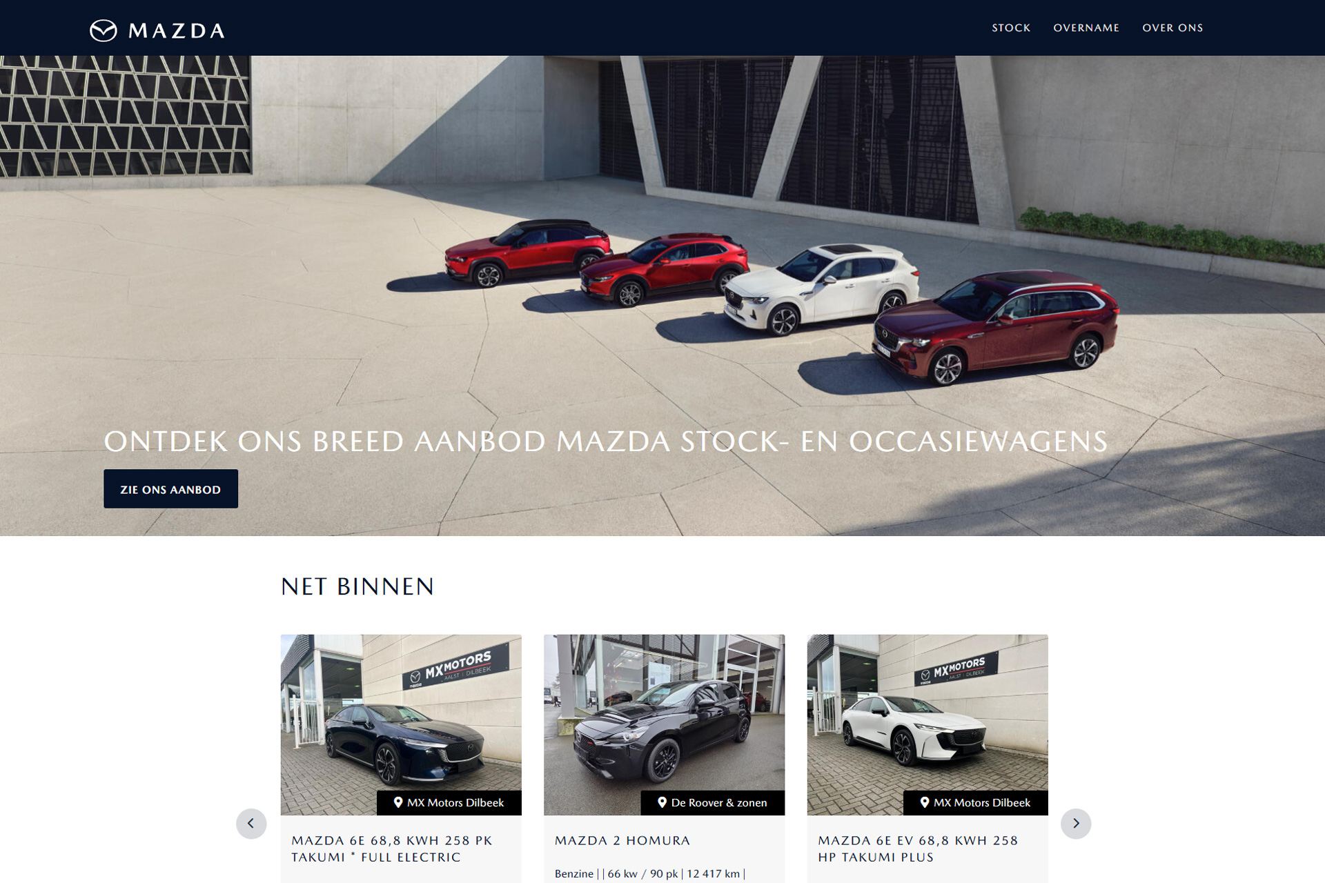 Mazda mutli-dealer platform